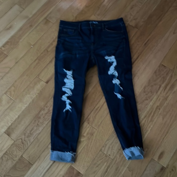 Jeans Brand New Ripped Ankle Cuff Jeans Size 14 Poshmark